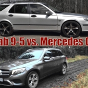 Saab 9-5 2,3t -04 vs. Mercedes GLC 220d -16