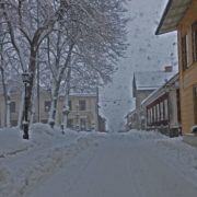 Staden Nora på vintern