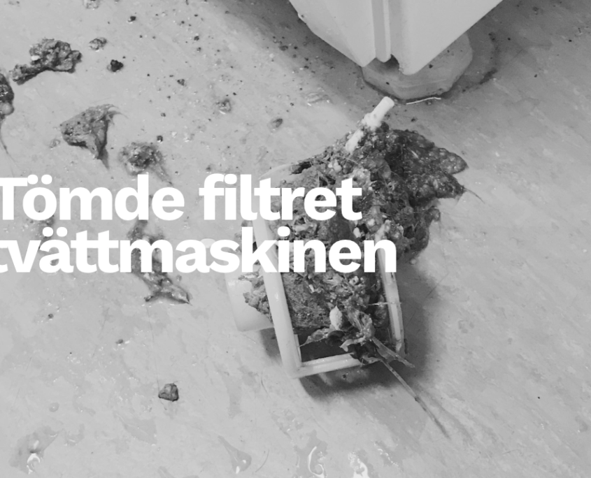 Lagade tvättmaskinen genom att rensa filtret och sen gick maskinen sönder helt